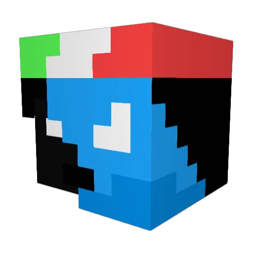 7H30_25_gm Minecraft avatar head, 3D render