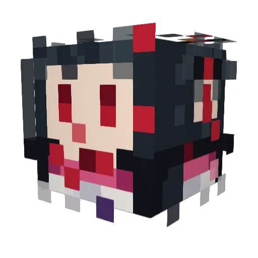 7Hua__ Minecraft avatar head, 3D render
