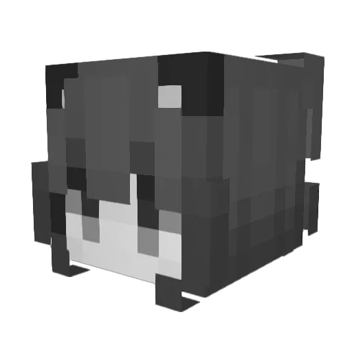 7INE Minecraft avatar head, 3D render