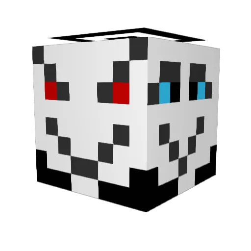7Jester7 Minecraft avatar head, 3D render