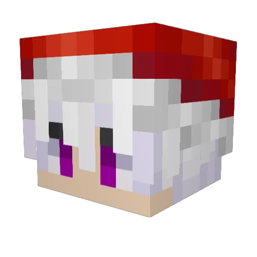 7Krafter7 Minecraft avatar head, 3D render