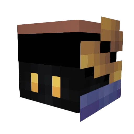 7LAB_YT Minecraft avatar head, 3D render