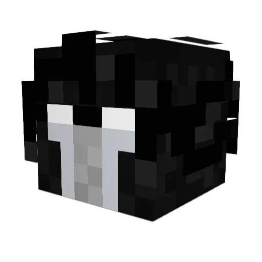 7LS Minecraft avatar head, 3D render