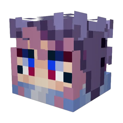 7Lawless7 Minecraft avatar head, 3D render
