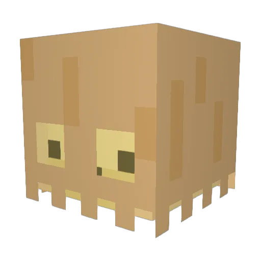 7Lineup Minecraft avatar head, 3D render