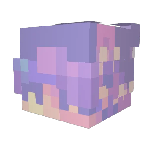 7Mdude Minecraft avatar head, 3D render