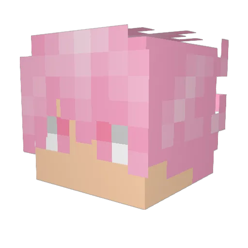 7Mit_ Minecraft avatar head, 3D render
