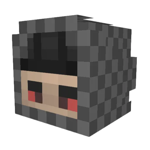 7NOTBEN7 Minecraft avatar head, 3D render