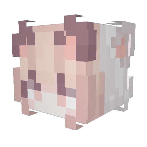 7Nc_y Minecraft avatar head, 3D render