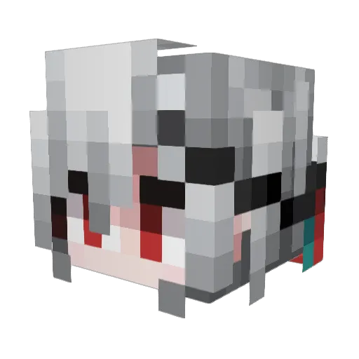 7Nu_NM Minecraft avatar head, 3D render