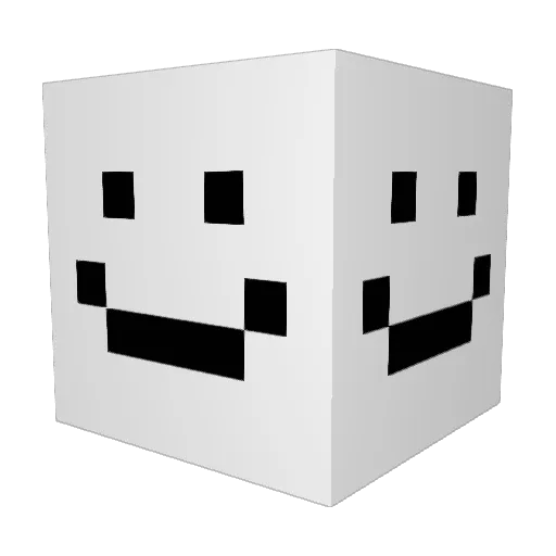 7ODLANOR Minecraft avatar head, 3D render