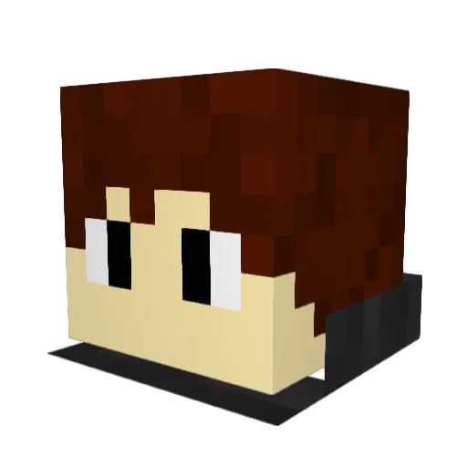 7Reid55600 Minecraft avatar head, 3D render