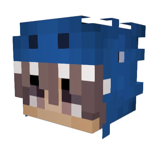 7SBLee Minecraft avatar head, 3D render