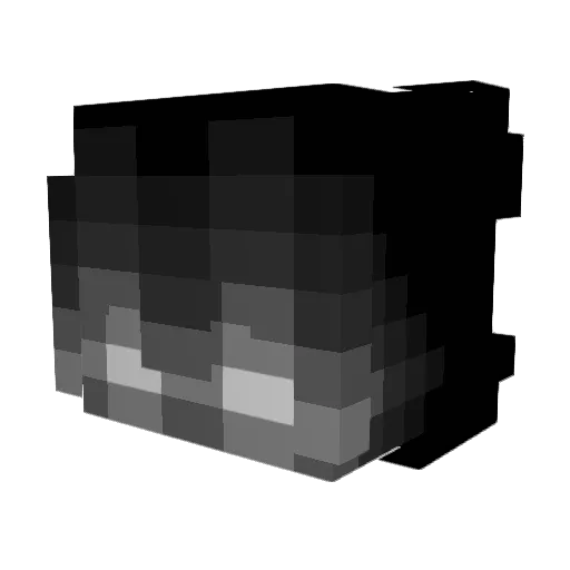 7SERAPHIM8 Minecraft avatar head, 3D render