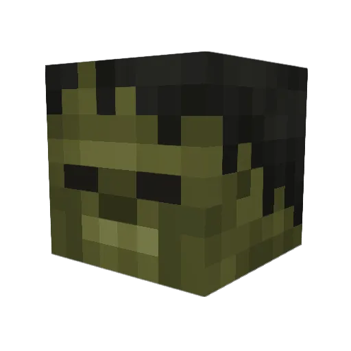 7SHM Minecraft avatar head, 3D render