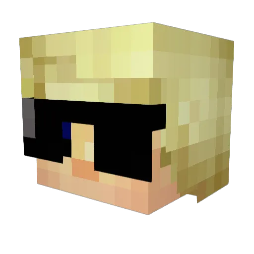 7StarSnow Minecraft avatar head, 3D render