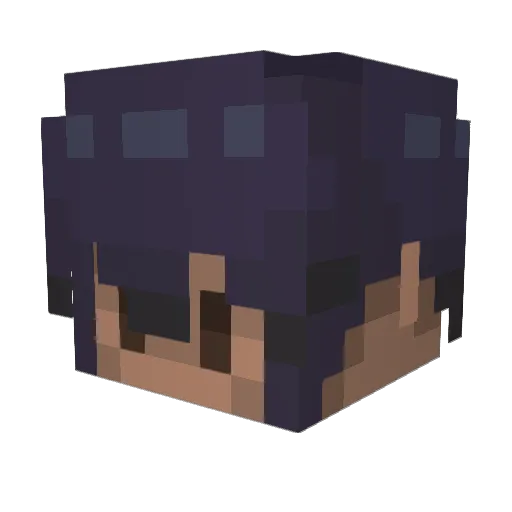 7TO6 Minecraft avatar head, 3D render