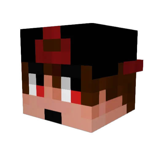 7TT Minecraft avatar head, 3D render