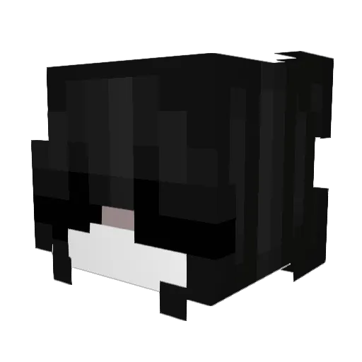 7TonyMontana Minecraft avatar head, 3D render