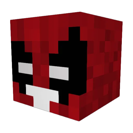 7VN5 Minecraft avatar head, 3D render