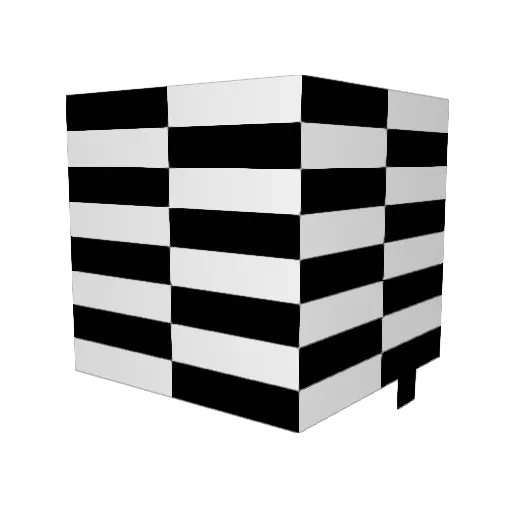 7Zen7 Minecraft avatar head, 3D render