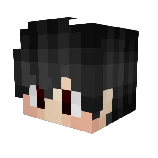 7_Mel Minecraft avatar head, 3D render