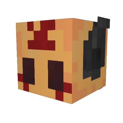 7_RedSuns Minecraft avatar head, 3D render