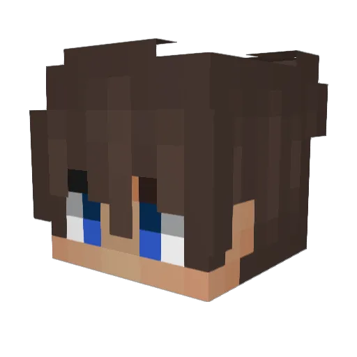 7_m4x_ Minecraft avatar head, 3D render