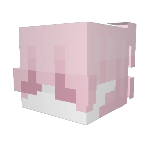 7_mn Minecraft avatar head, 3D render