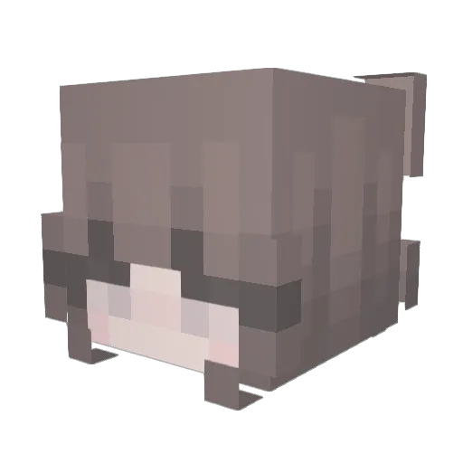 7_yuu_ Minecraft avatar head, 3D render