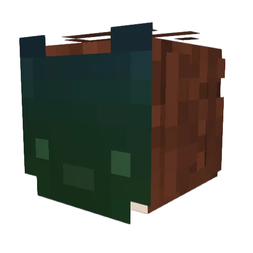 7_yuyuyu Minecraft avatar head, 3D render