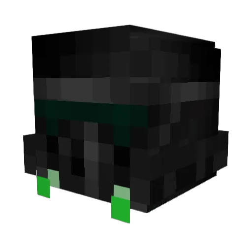 7abe Minecraft avatar head, 3D render