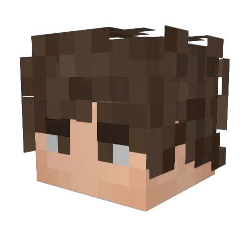 7ad3 Minecraft avatar head, 3D render