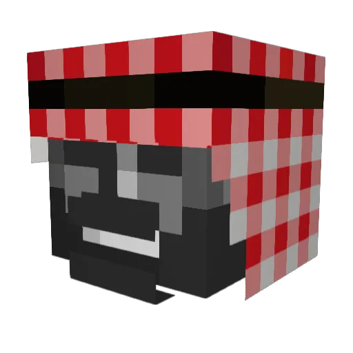 7adariOpapa Minecraft avatar head, 3D render