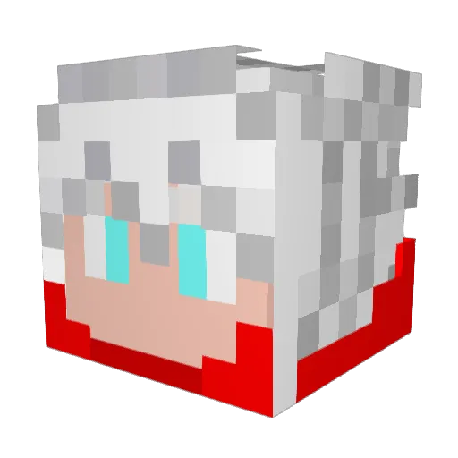 7amody Minecraft avatar head, 3D render