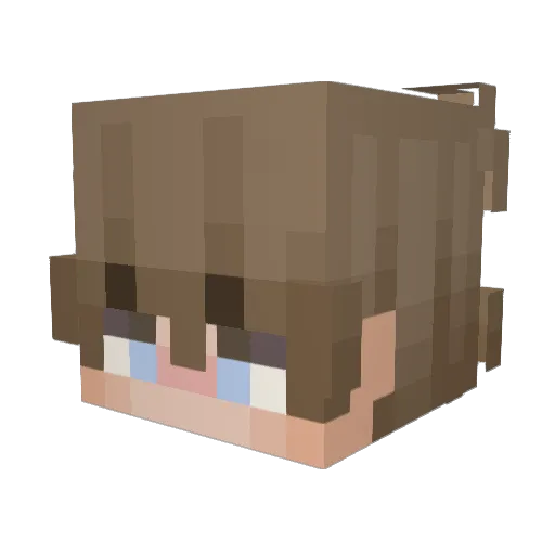 7arke Minecraft avatar head, 3D render