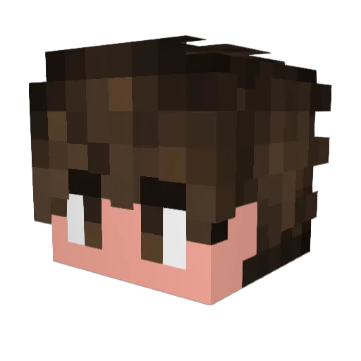 7arthurxz Minecraft avatar head, 3D render