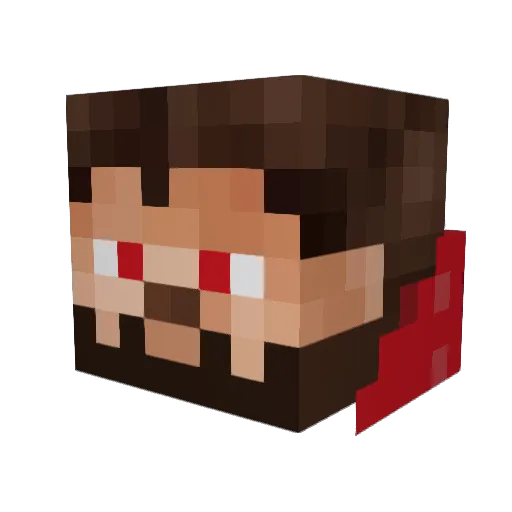 7ayce_ Minecraft avatar head, 3D render