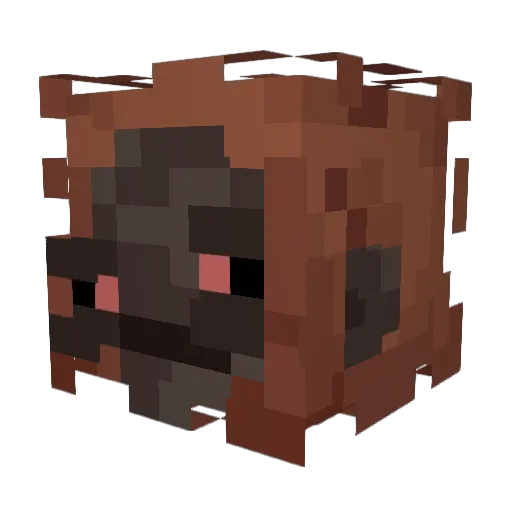 7baumy Minecraft avatar head, 3D render