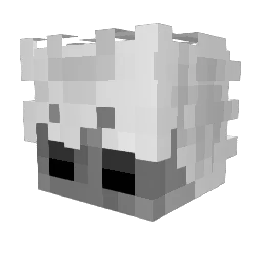 7bi5 Minecraft avatar head, 3D render