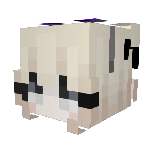 7bia Minecraft avatar head, 3D render