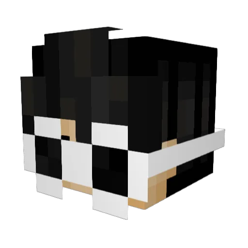 7chefo Minecraft avatar head, 3D render