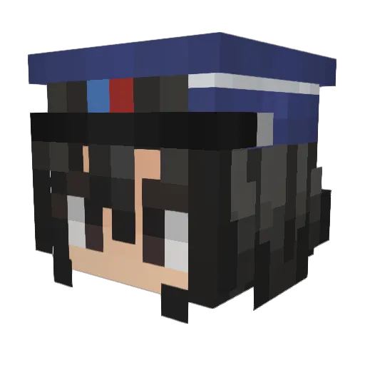 7chibichippy Minecraft avatar head, 3D render