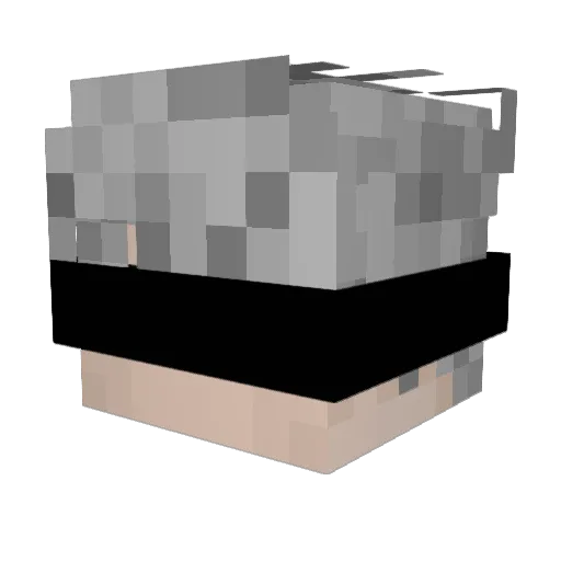 7chucro Minecraft avatar head, 3D render