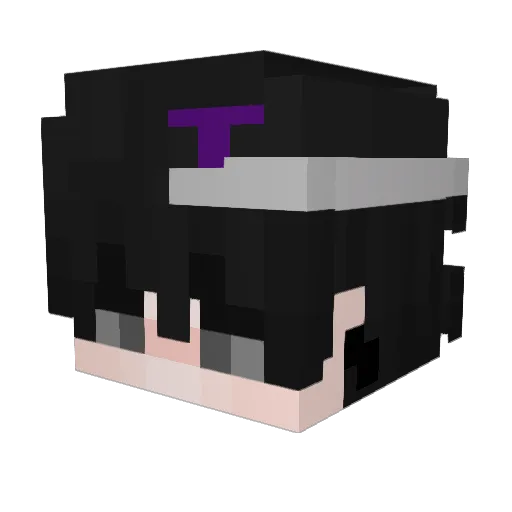 7cx_ Minecraft avatar head, 3D render