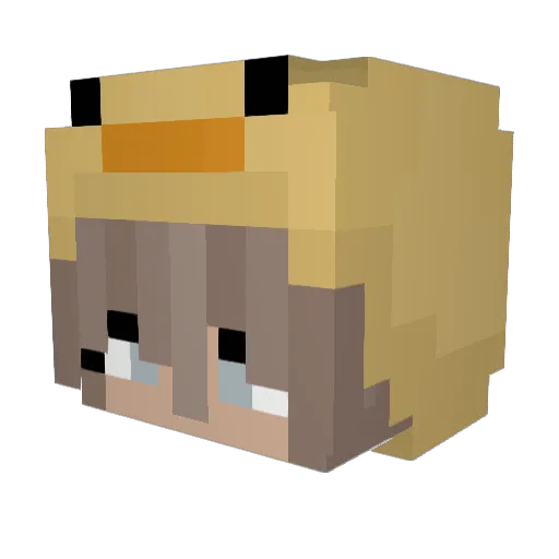 7dimensionalcube Minecraft avatar head, 3D render