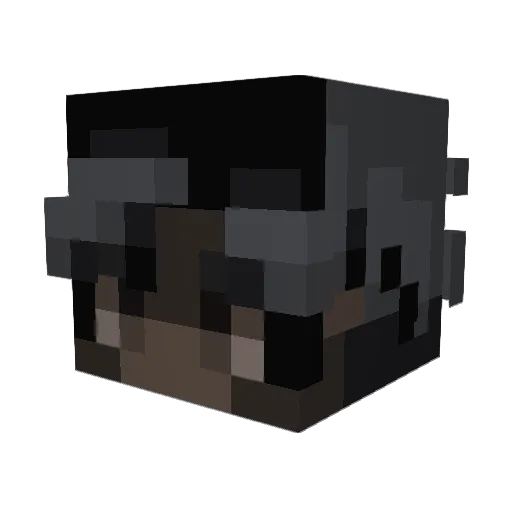 7dox Minecraft avatar head, 3D render