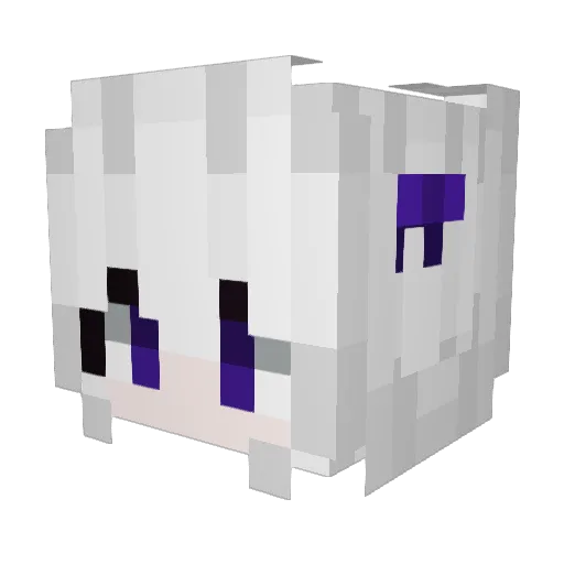 7dudus Minecraft avatar head, 3D render