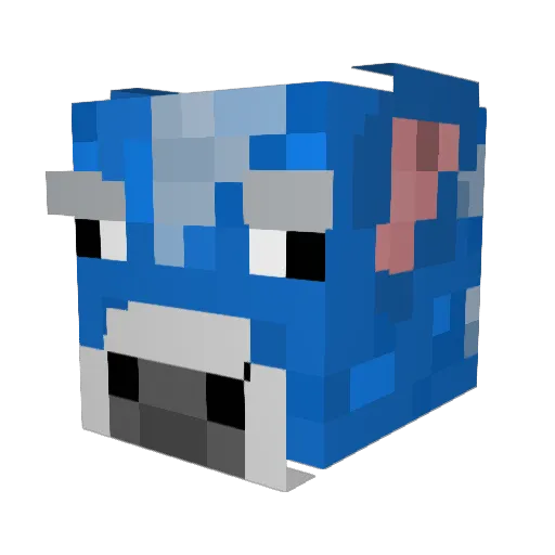 7elevan Minecraft avatar head, 3D render