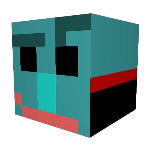 7elevenmanager Minecraft avatar head, 3D render